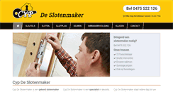 Desktop Screenshot of cypdeslotenmaker.be